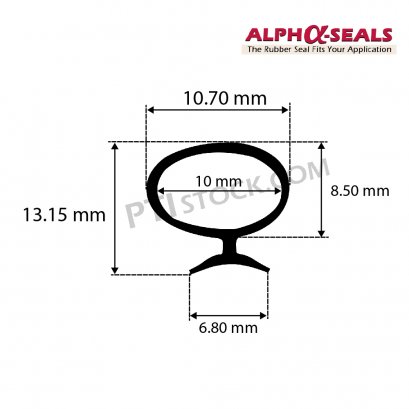 ซีลยาง Mushroom Profiles 10.70X13.15 mm