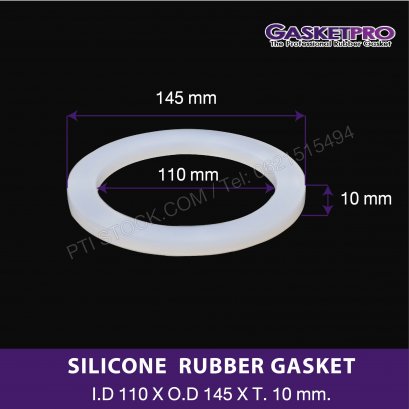 Silicone rubber gasket   I.D 110 x O.D 145 mm.