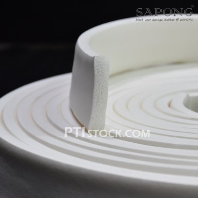 White Silicone Sponge 10x50 mm