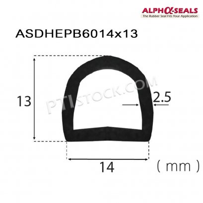 ซีลยางตู้อบ D-Hollow ASDHEPB6014x13