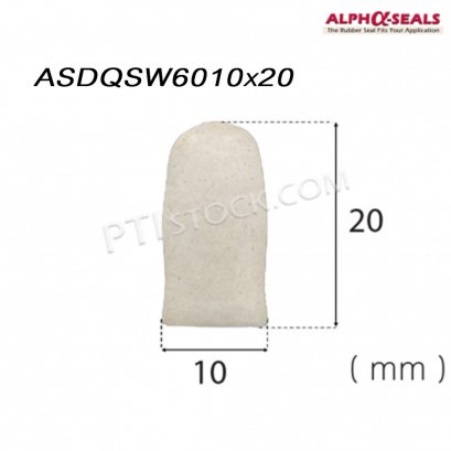 ซีลยางตู้อบ D-Profile ASDQSW6010x20