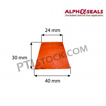 ซีลตู้อบสี่เหลี่ยมคางหมู Trapezoid rubber profiles