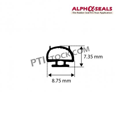 ซีลยาง Mushroom Profiles  8.75X7.35 mm