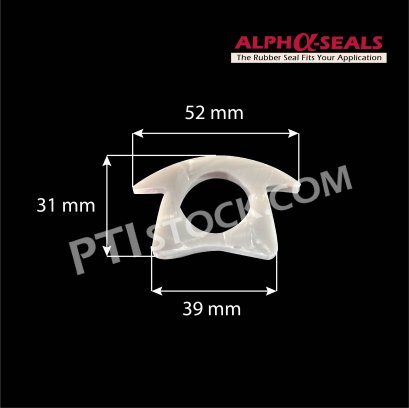 ซีลยางซิลิโคน Mushroom Profiles  52X31 mm