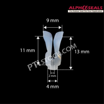 ซีลยางซิลิโคน U-Channels ASU01QSW604x13