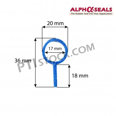 ซีลยางซิลิโคน Tadpole Section ASTOSQSL6020x36