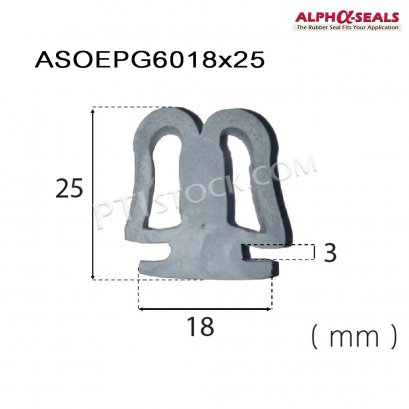 ซีลยางตู้อบ Omega Shapes ASOEPG6018x25