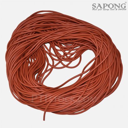 ซีลยางฟองน้ำซิลิโคนกลม 6 mm