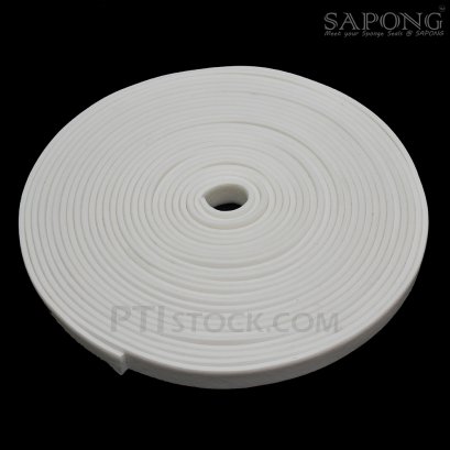 White Silicone Sponge 4 x 25 mm