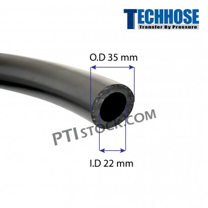 ท่อยางEPDM เสริมผ้าใบ 1 ชั้น  I.D 22 X O.D 35 mm