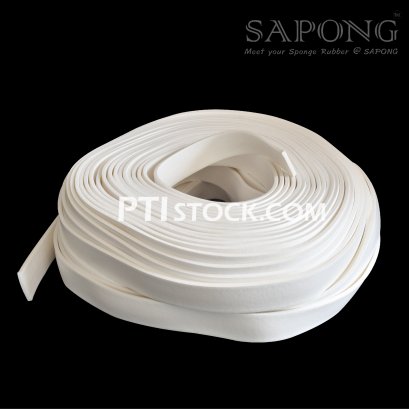 White Silicone Sponge Rubber 5x40 mm