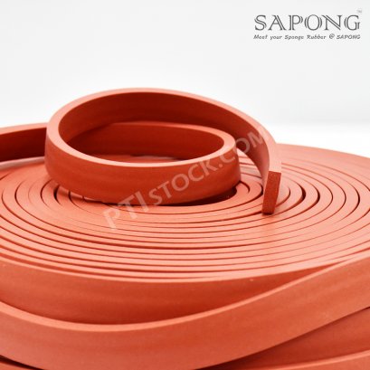 Firebrick Silicone Sponge Rubber 6.35 x 19.6 mm