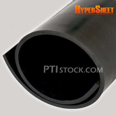 Black CR (Neoprene) Rubber Sheet , Thickness 12 mm . HyperSheet