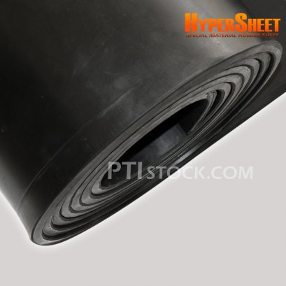 Black CR (Neoprene) Rubber Sheet , Thickness 15 mm . HyperSheet