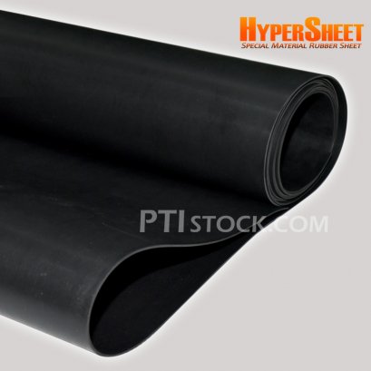 Black CR (Neoprene) Rubber Sheet , Thickness 1 mm . HyperSheet
