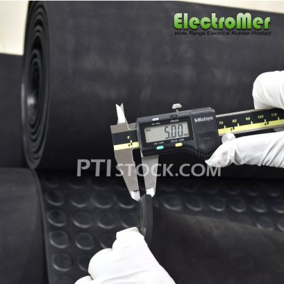 แผ่นยางฉนวนไฟฟ้าลายเหรียญ 5 mm