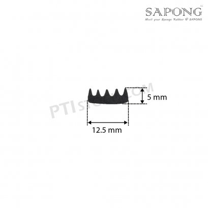 ยางฟองน้ำEPDM 12.5X5 mm