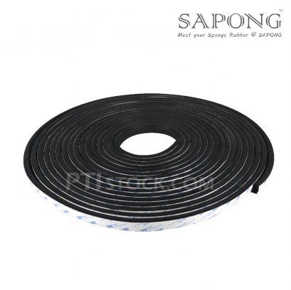 ยางฟองน้ำEPDM ติดเทปกาว 10X20 mm