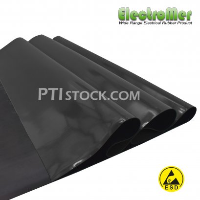 แผ่นยางกันไฟฟ้าสถิต ESD สีดำ