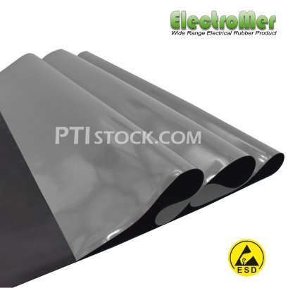 แผ่นยางกันไฟฟ้าสถิต ESD สีเทา