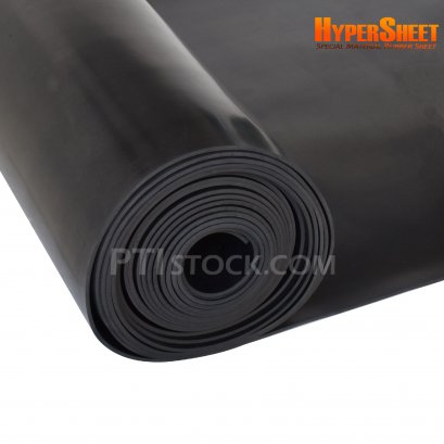 Black NBR Rubber Sheet , Thickness 5 mm . HyperShee