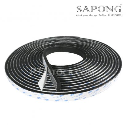 ยางฟองน้ำNBR (ติดเทปกาว) 10X30 mm.