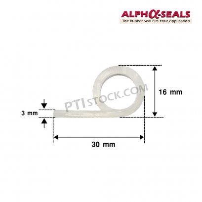 ซีลตู้อบ P-Profile 30 x 16 mm