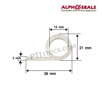 ซีลตู้อบ P-Profile  38X21 mm