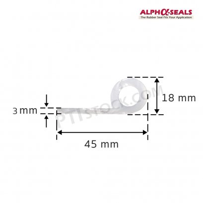 ซีลตู้อบ P-Profile 45x18 mm