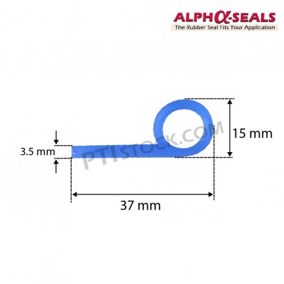 ซีลตู้อบ P-Profile 37X15 mm