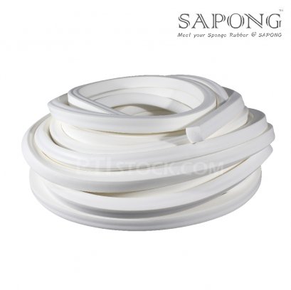 White silicone sponge rubbe 20X20 mm