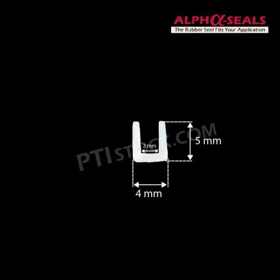 ซีลยางกันบาด U-Channels  4x5 mm
