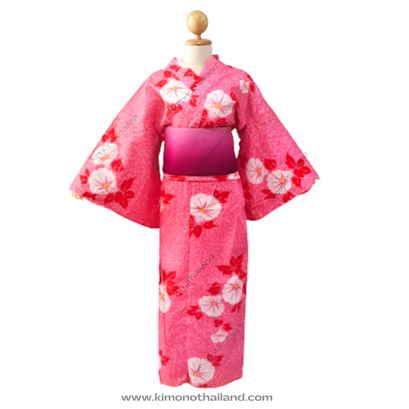【เช่า】ชุดยูกาตะสีชมพู