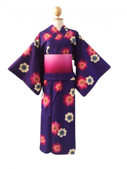 【เช่า】ชุดยูกาตะสีม่วง