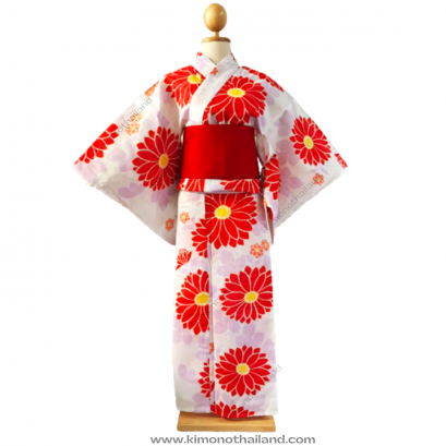 【เช่า】ชุดยูกาตะสีม่วงอ่อน