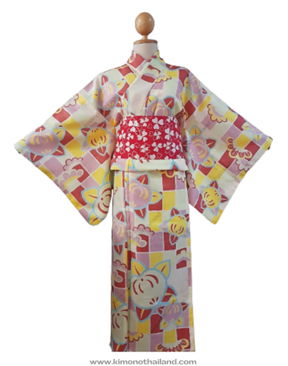 【เช่า】ชุดกิโมโน ไซส์ใหญ่