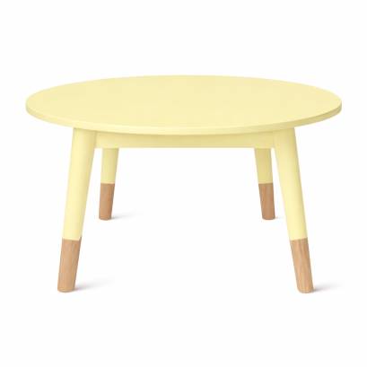 Just Lemon Macaron Round Table Toddler