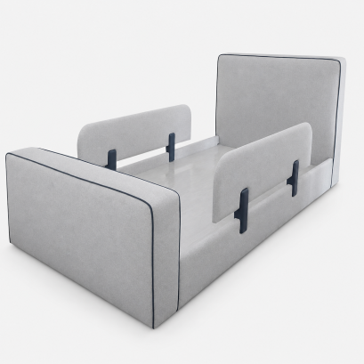 (Pre-order) GREY / HEM BLUE - WILLOW BED