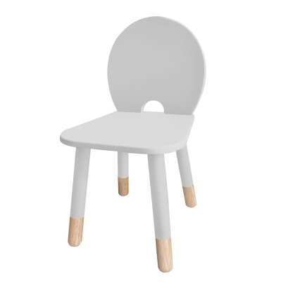 DOVE GREY MACARON CHAIR