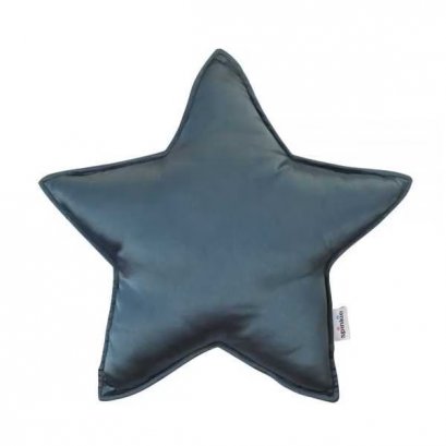 STAR PILLOW CHARMEUSE TEAL