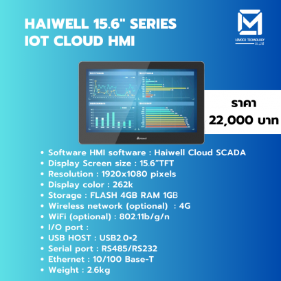 จอมอนิเตอร์ Haiwell ขนาด 15.6 นิ้ว