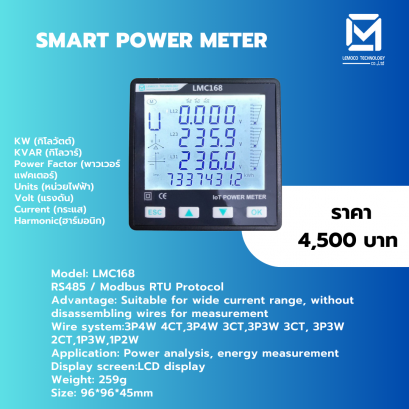 loT Smart Power Meter สำหรับการมอนิเตอร์การใช้ไฟ