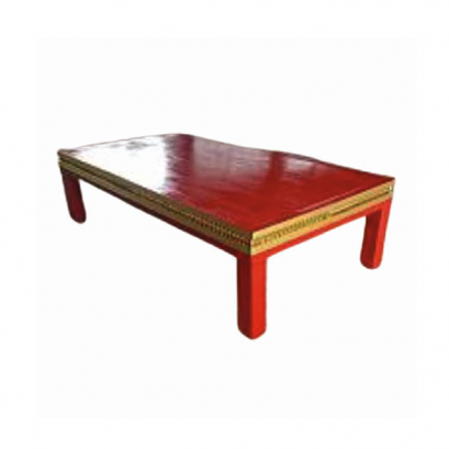 เตียงทองแกะลายปิดทองคำเปลว