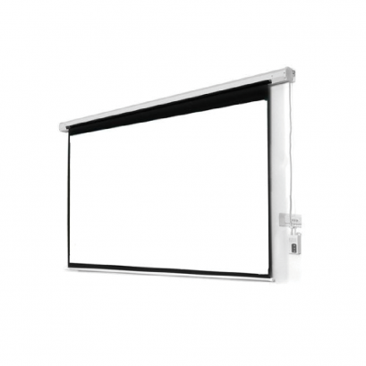 จอรับภาพ ชนิดมอเตอร์ไฟฟ้า ขนาดเส้นทแยงมุม ขนาด 100 นิ้ว