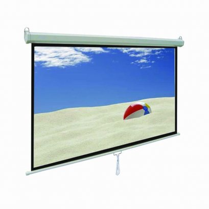 จอรับภาพ ชนิดมอเตอร์ไฟฟ้า ขนาดเส้นทแยงมุม ขนาด 100 นิ้ว