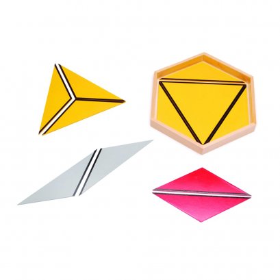 ชุดสามเหลี่ยมในมุมสี่เหลี่ยมใหญ่