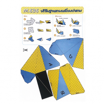 Triangular Prism Model Set (Not Less Than 12 Pieces)