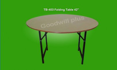 Folding table 42“ white color or beech color (formica)