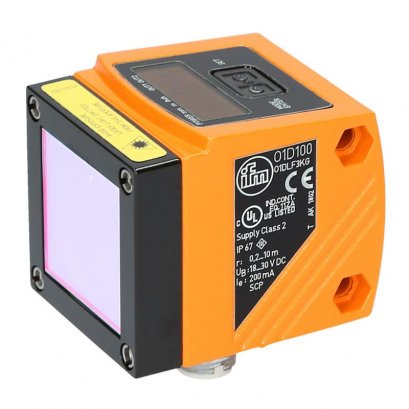 ifm O1D100 เลเซอร์เซนเซอร์วัดระยะ (ย่านวัด 0.15-10 เมตร) (Output 4-20 mA + Output PNP) (Power Supply 18...30VDC) Laser distance sensor  ifm electronic (efector) @ ราคา