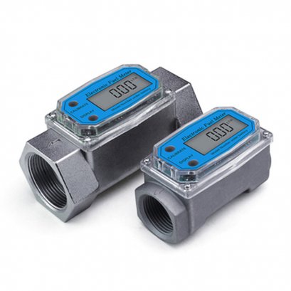 Aocheng AC-TM1 มิเตอร์วัดอัตรการไหลน้ำมันแบบใช้แบตเตอรี่ ท่อ 1 นิ้ว Digital Turbine Oil Flow Meter @ ราคา